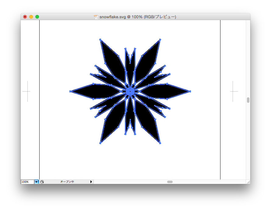 snowflake in Illustrator